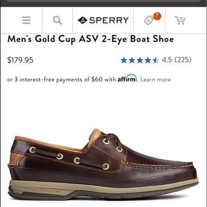 Men's Gold Cup Boat Shoe-Size:11.5